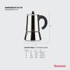 Inox - Гейзерная кофеварка на 2 чашки, Barazzoni, изображение 7