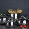 Sapore Italiano - Набор посуды 9 предметов (Кастрюля высокая 6 л, Кастрюля 2,3 л, Кастрюля 3,8 л, Сотейник 3 л, Ковш 1,1 л, Крышки 14, 18, 22 и 24 см), Barazzoni, изображение 9