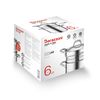 Chef Line - Кастрюля для приготовления пасты со вставкой 6 л, диам. 22 см + крышка, Barazzoni, изображение 2