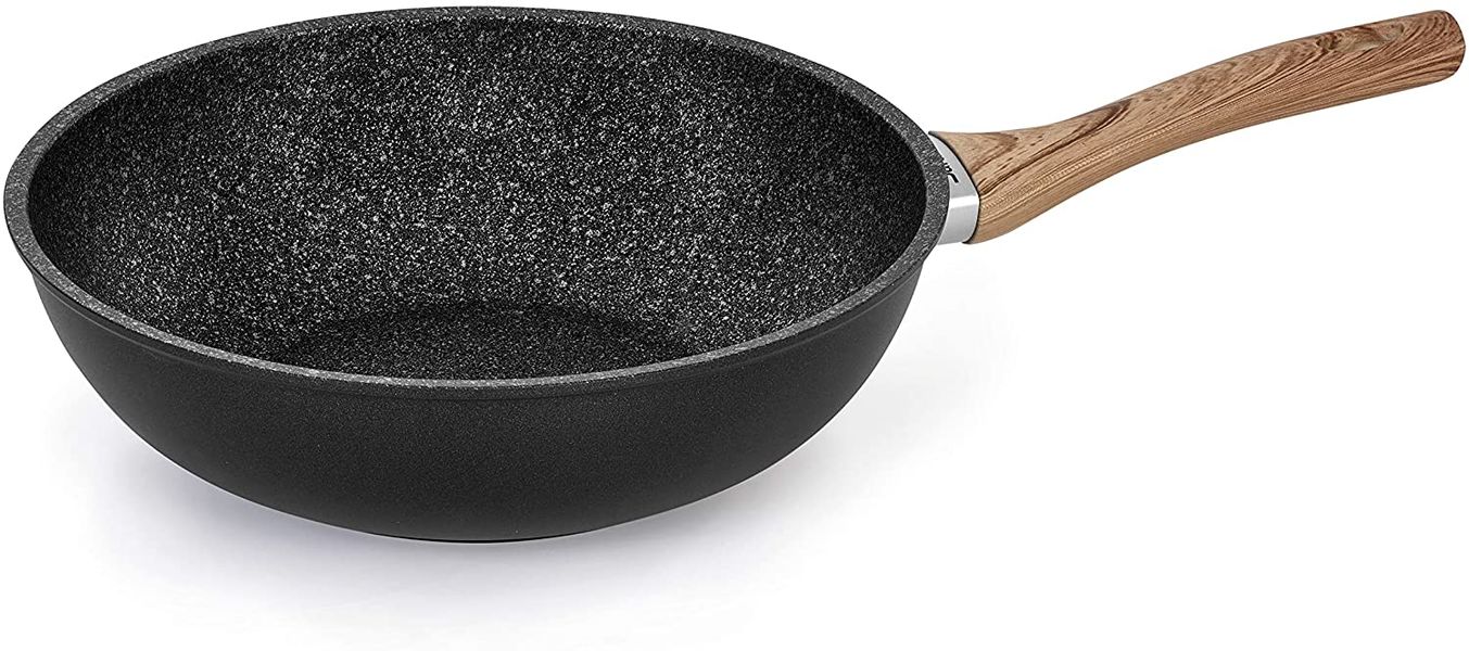 Granitica Extra Induction Eco - Сковорода - вок 3,7 л, диам. 28 см, Barazzoni