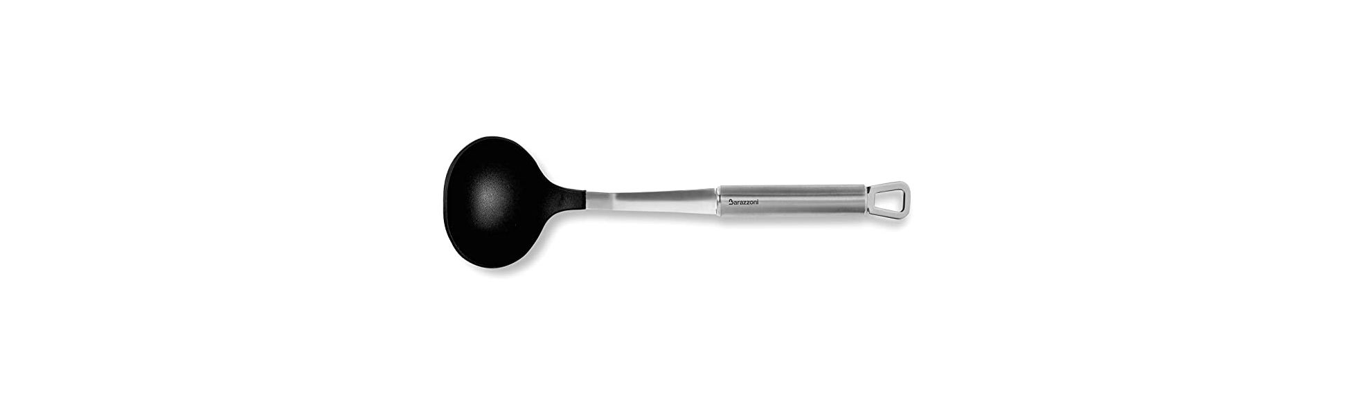 My Utensil - Половник для всех типов покрытий, 33 см, сталь 18/10 + нейлон, Barazzoni