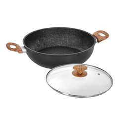 Granitica Extra Induction Eco - Сотейник 5,6 л, диам. 32 см + крышка, Barazzoni