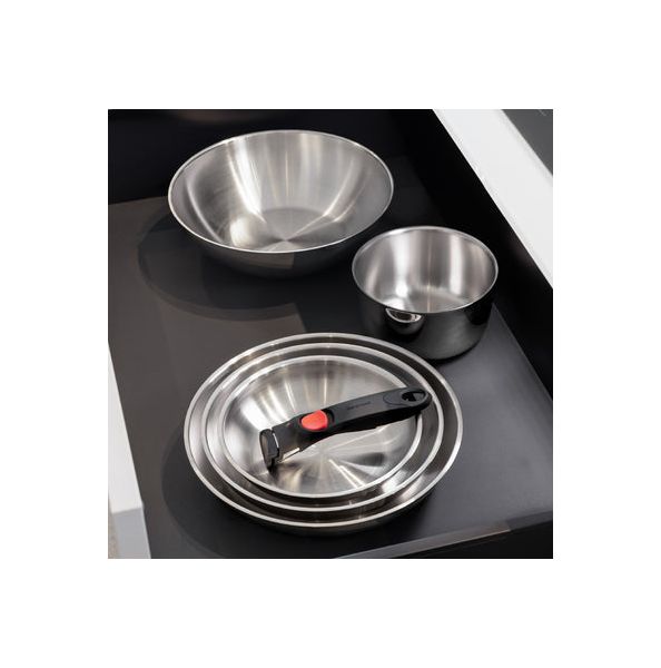 Inox Facile - Набор сковородок со съемной ручкой 20 и 28 см, Barazzoni, изображение 2