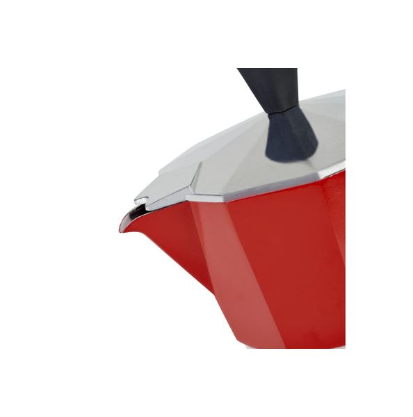 Alluminium Red - Гейзерная кофеварка на 3 чашки, красная, Barazzoni, изображение 8