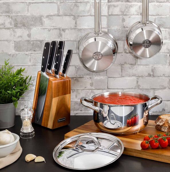 Chef Line - Кастрюля с крышкой, диаметр 22 см, Barazzoni, изображение 3
