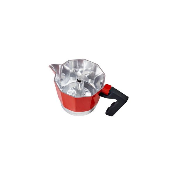 Alluminium Red - Гейзерная кофеварка на 3 чашки, красная, Barazzoni, изображение 6