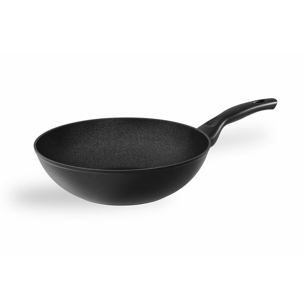 Dolomitica Extra Black - Сковорода-вок 3,5л, диам. 28 см, Barazzoni