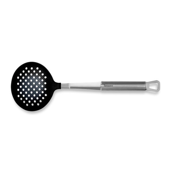 My Utensil - Шумовка для всех типов покрытий, 33 см, сталь 18/10 + нейлон, Barazzoni