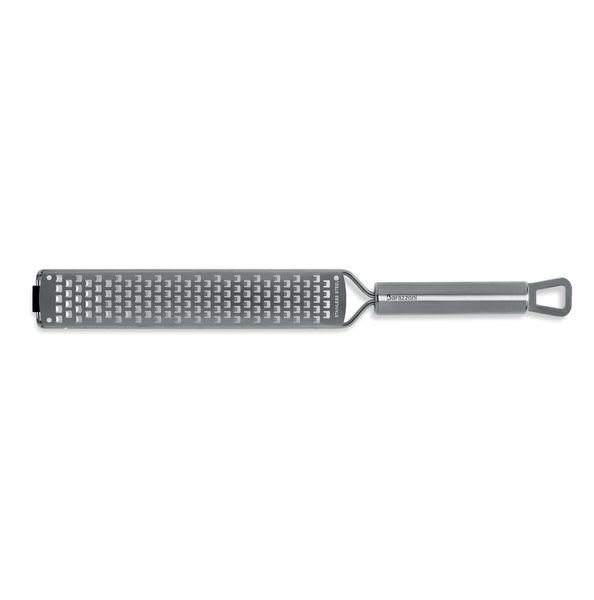 My Utensil - Терка длинная 36,2 см, сталь 18/10, силиконовый противоскользящий наконечник, Barazzoni