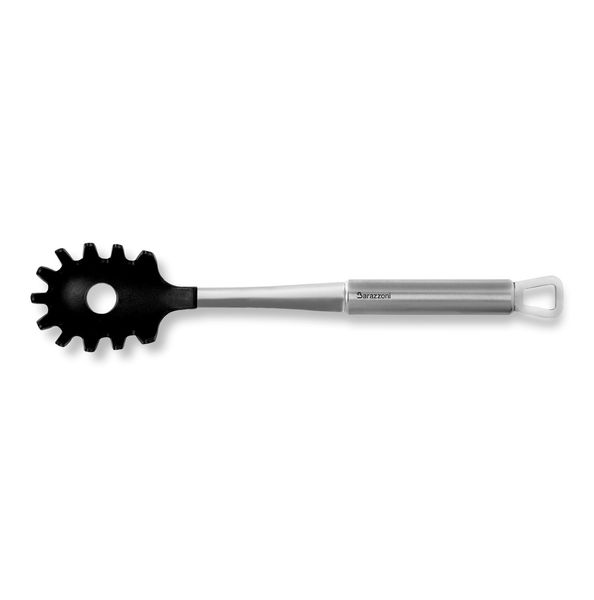 My Utensil - Ложка для спагетти для всех типов покрытий, 32 см, сталь 18/10 + нейлон, Barazzoni